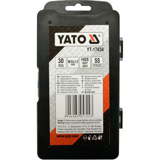 YT-17634 Μ10 Χ 1,5  YATO CONSUMABLE  SPARES
