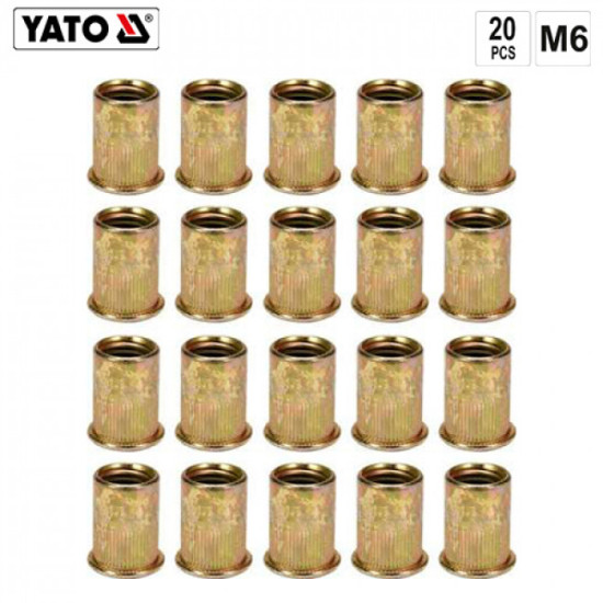 YT-36473   Μ6 SET 20 ΤΜΧ  YATO SCREWS - PLUGS 