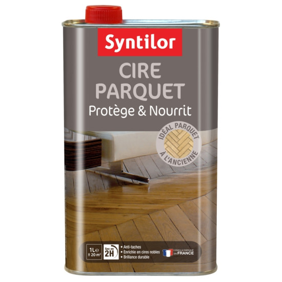 WAX  FOR WOOD PROTECTION  "CIRE PARQUET NATUREL"   SYNTILOR PROTECTION AND MAINTENANCE PRODUCTS FOR WOOD 
