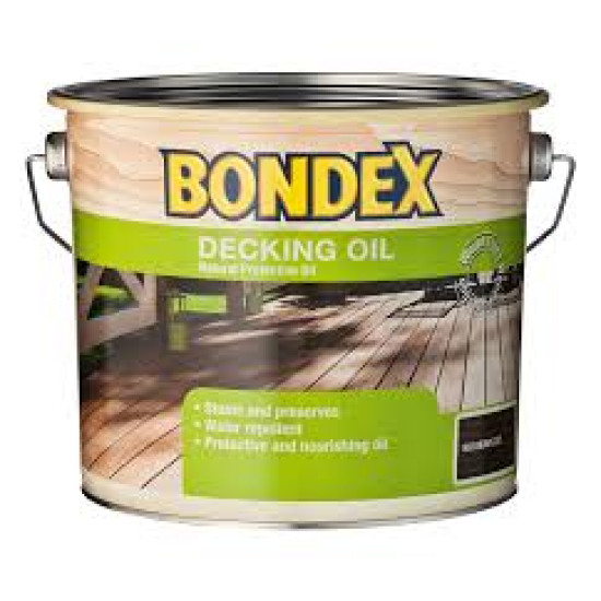 DECKING OIL  BONDEX  CLEAR ALKYD BASED EXOTIC OIL FOR EXTERIOR HARD WOOD 