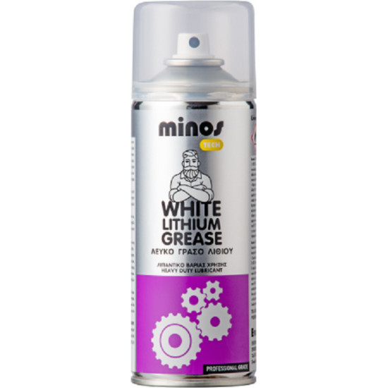 MINOS WHITE LITHIUM GREASE  400ML SPRAY 