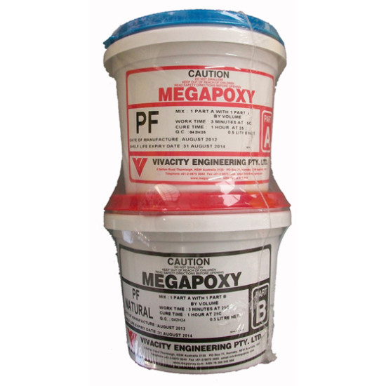 MEGAPOXY PF EPOXY MARBLE ADHESIVE  4LT MARBLE PUTTY AND ADHESIVE
