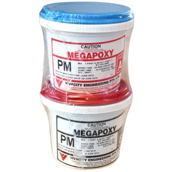 MEGAPOXY PM  EPOXY  SLOW  ADHESIVE  4LT    MARBLE PUTTY AND ADHESIVE
