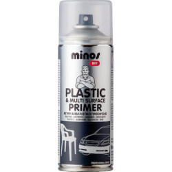 SPRAY PLASTIC & MULTI SURFACE PRIMER CLEAR 400ML  MINOS