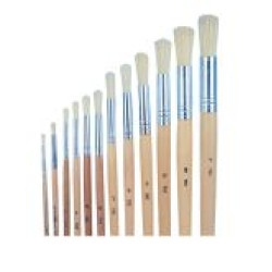 ROUND ARTIST BRUSHES WITH WOODEN HANDLE   ZITA PAINT BRUSHES 