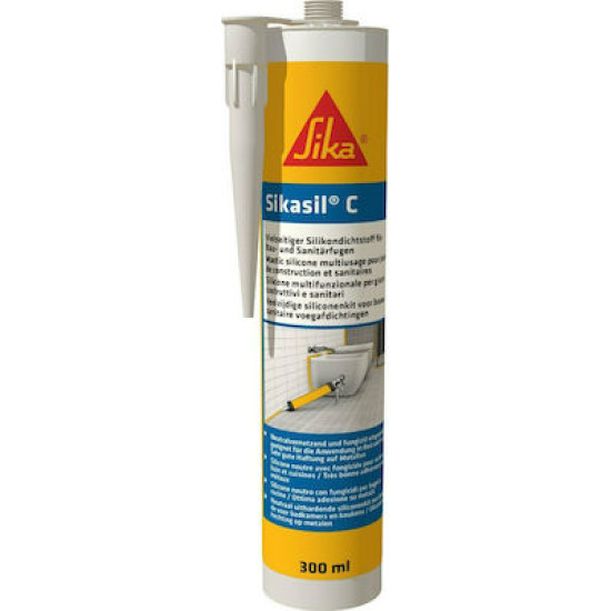 SIKASIL C  CLEAR SILICONE 300ML  SIKA CONSUMABLES