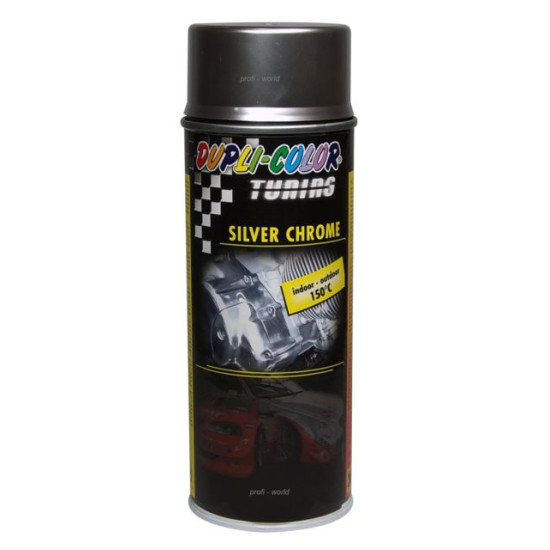 SILVER CHROME TUNING SPRAY 400ML  DUPLI-COLOR SPRAYS FOR GENERAL USE 