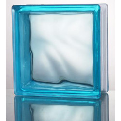 CHINESE  COLOURED  GLASS  BLOCK  "CLOUD"  TYPE  