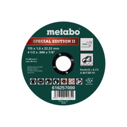 CUTTING DISC  INOX SPECIAL EDITION II  115 X 1.0 X 22.23  616257000   METABO 