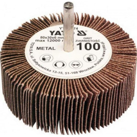 EMERY CLOTH WITH CAM  Φ80  P80-P120-P150 WIRE BRUSHES 