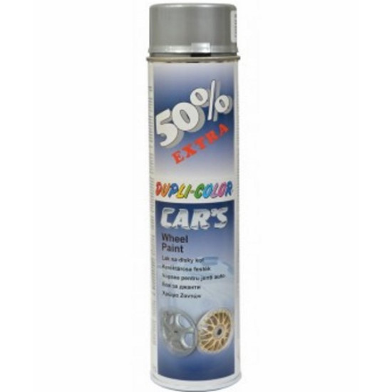 CARS  SILVER SPRAY FOR RIMS 600ML SPRAYS FOR GENERAL USE 